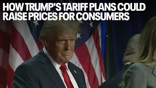 How Trumps tariff plans could raise prices for consumers [upl. by Ellatnahc]