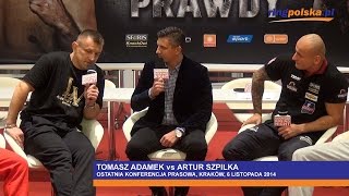 Adamek vs Szpilka Ostatnia konferencja prasowa [upl. by Meneau]