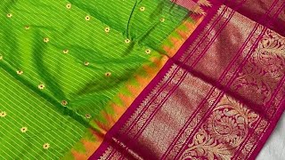 SEMI GADWAL SAREES GADWAL SAREES  BIG BORDER GADWAL SAREES [upl. by Ahseila775]