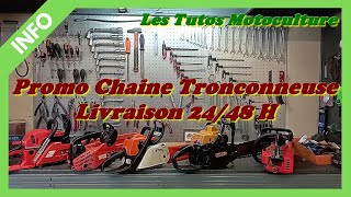 Promo chaine de Tronçonneuse  Livraison 2448 H [upl. by Ylas]