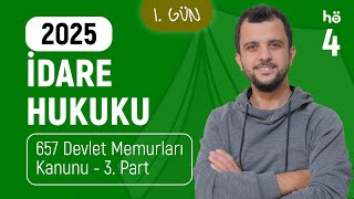 4 İdare Hukuku Kampı  657 Devlet Memurları Kanunu 3 Part [upl. by Sarge789]