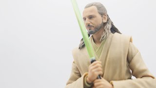 S H Figuarts Qui Gon Jinn STAR WARS The Phantom Menace Review [upl. by Brewster]