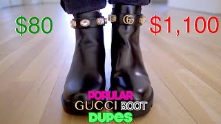 Popular Gucci Boot Dupes  Cheap vs Expensive [upl. by Gerdeen606]