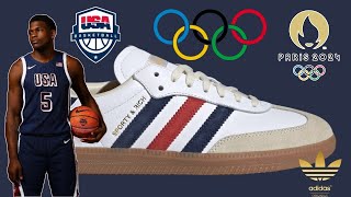 NEW  ON WITH THE GAMES  SPORTY amp RICH x ADIDAS SAMBA OG “OLYMPIC”  adidas olympics sneakers [upl. by Jocelin]