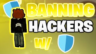 👑 BANNING Hackers with SHIELD in Da Hood 👑 NEW [upl. by Lilias]