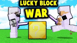 THE BIGGEST LUCKY BLOCK WAR  HIDE OR HUNT 2 [upl. by Emmett]