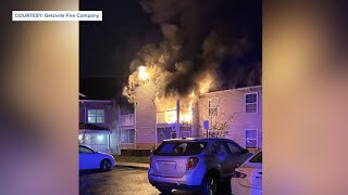 ‘My heart really sank’ Several people displaced after fire at Hopkins Court Apartments [upl. by Aerdnu]