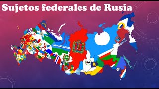 Banderas y Mapas de los Sujetos federales de Rusia [upl. by Moth]