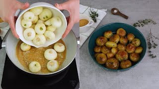 Cipolline in agrodolce il contorno vegan da gustare ancora caldo [upl. by Marin]