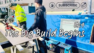 The Big Build On The Narrowboat Begins E25 [upl. by Adalai127]