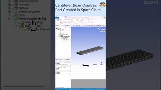 Cantilever Beam Simulation in Ansys Workbench  StepbyStep FEA Tutorial ANSYS CADDEngineer [upl. by Neryt]