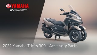 2022 Yamaha Tricity 300  Accessory Packs [upl. by Eidnarb776]