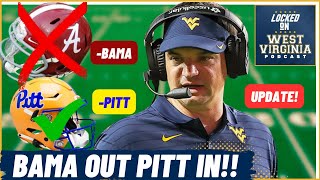 Is West Virginia REMOVING Alabama and ADDING Pitt to the schedule Whats next [upl. by Landmeier54]