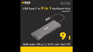 ER2009UC9 EiRA TypeC 9in1 Multiport Hub Ethernet Settings [upl. by Albie]