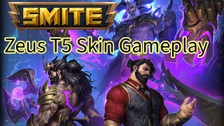 Smite Zeus T5 Skin Gameplay [upl. by Christmann799]