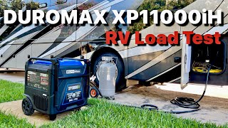 Duromax XP11000iH Portable Dual Fuel Inverter Generator with Remote Start  Load Testing on RV [upl. by Trauner]