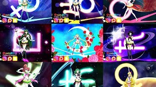 Sailor Moon Crystal  Sailor Senshi Crisis Transformation Without Sailor ChibiMoon [upl. by Salb256]