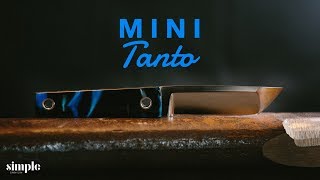 How to make a knife Making a mini tanto EDC [upl. by Andriana]