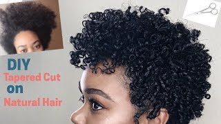 DIY Tapered Cut on Natural Hair [upl. by Pomeroy]