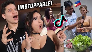 NOTHING gets in the way of a FILIPINO and SINGING Latinos react to Viral Singing while COOKING [upl. by Adnal]