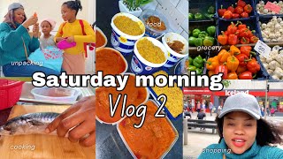 VERY BUSY SATURDAY MORNING VLOG  LIVING IN WALES UK 🇬🇧  part 2   GROCERY COOKING HAIR amp more [upl. by Ahsar]