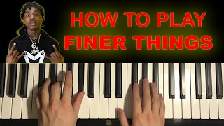 Polo G  Finer Things Piano Tutorial Lesson [upl. by Tham]