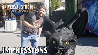 Talking to Toothless Like Hiccup  Universal Studios Hollywood Impressions [upl. by Ahsinelg]