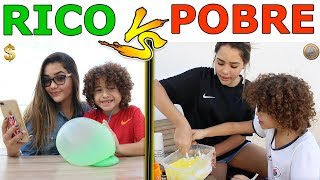 RICO VS POBRE FAZENDO AMOEBA  SLIME 2 [upl. by Llenad]