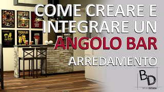 COME CREARE E INTEGRARE UN ANGOLO BAR  Belula Design [upl. by Cooperstein]