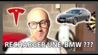 Recharger une BMW 330e avec une borne TESLA [upl. by Eblehs]