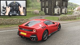 Forza Horizon 4 Drifting Ferrari F12 TDF Thrustmaster TX Steering Wheel Gameplay [upl. by Ysus]