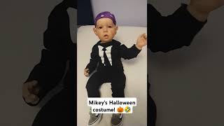 Prison Mike 💜😜👦 reborns cute funny halloween theoffice [upl. by Ahsirtak612]