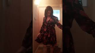 Crossdresser tries on new dress and trench coat [upl. by Oremoh448]