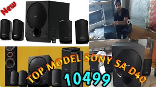 Sony Sa D40 sound test 💥use headphones💥41 Home theater system Unboxing Review  Installation [upl. by Jenks]