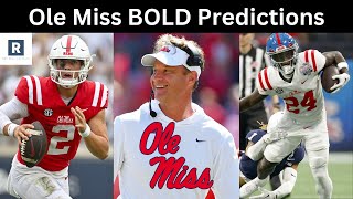 Ole Miss Football BOLD Predictions  Ole Miss Football 2024 [upl. by Rosmunda]