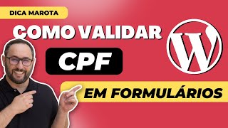 Como validar CPF em formulários do Elementor PRO no WordPress com JS [upl. by Ahsiket883]