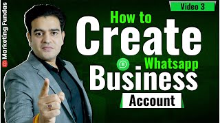 How To Create WhatsApp Business Account In Hindi  whatsappbusinessaccount whatsappcourse [upl. by Adlesirc]