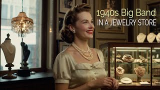 👉 1940s BIG BAND SWING MUSIC  IN A VINTAGE JEWELRY STORE [upl. by Syverson]