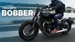 2021 Triumph Bonneville Bobber Black Review  Beyond the Ride [upl. by Hoffmann]