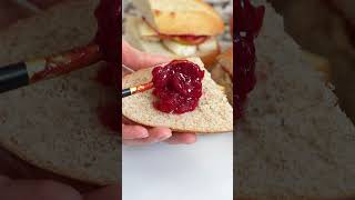 Easy CranberryApple Grilled Brie Cheese Sandwiches shorts [upl. by Pelag]