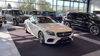 17361 MercedesBenz E 200 Cabrio AMG Line Burmester Sitzklima 360° [upl. by Combe]