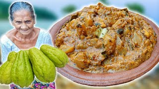 Chow Chow Curry with Jackfruit Seeds  Chow Chow Curry Recipe  Chayote Squash Curry by Grandma Menu [upl. by Tengler]