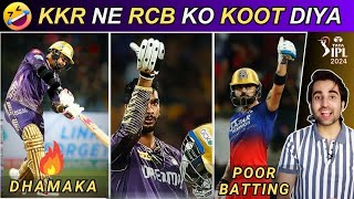 KKR Ne Koot Diya RCB ko  Sunil Narine  Venkatesh Iyer  Virat Kohli Batting  Five Sportz [upl. by Eelsha936]