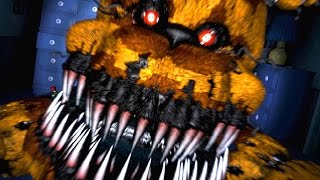 Five Nights at Freddys 4 Nightmare Fredbear Jumpscare [upl. by Vaish62]