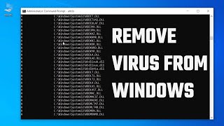 Remove VIRUS from Windows PC without installing any antiVirus CMD [upl. by Htnnek]