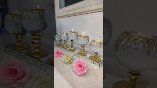 DIY portavelas de cristal  elegante y fácil de hacer diy ideas decoration manualidades [upl. by Maidy172]