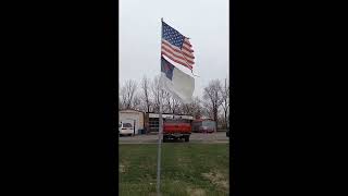 An American Flag and a Christian Flag [upl. by Oglesby]