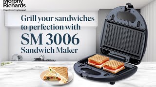 Morphy Richards SM 3006 grill sandwich 2 in 1 toastersnacks master [upl. by Eimia]