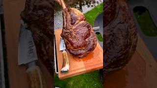 Perfectly Cooked Juicy and Tender Tomahawk Steak shorts steak [upl. by Hanahsuar]