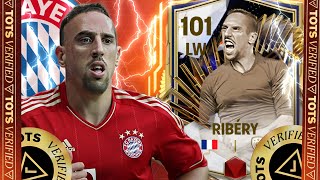 UNSTOPPABLE LW🤯 FC MOBILE FRANK RIBERY 101 TOTS ICON CARD GAMEPLAY REVIEW BEST LW IN GAME [upl. by Pearle77]